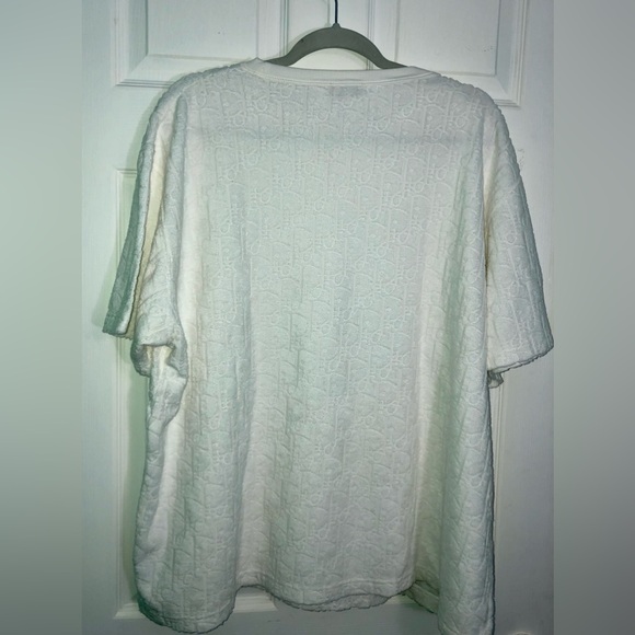👍🏼Dior Jacquard Terry Cotton Shirt. White 3XL - Picture 6 of 9